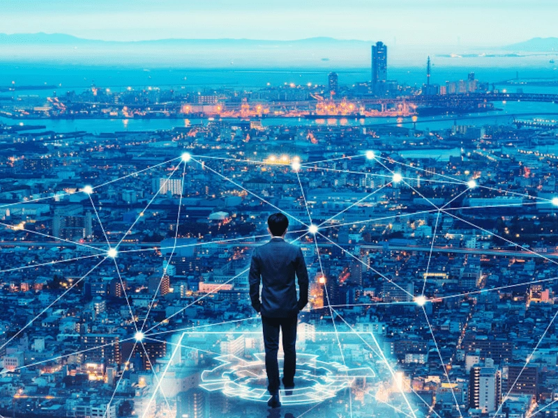 IONOS - human looking at city