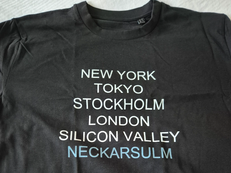 New York, Tokyo, Stockholm, London, Silicon Valley, Neckarsulm T-Shirt